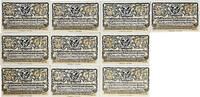 10 x 50 Pfennig 1921 Deutschland, Deutsches Reich 10 x Notgeldschein, LUFTKURORT FRIEDRICHSBRUNN HARZ, Sachsen-Anhalt I bis II+