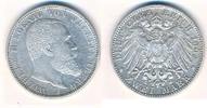 Württemberg 2 Mark Kaiserreich Wilhelm II. 1891 - 1918 -
