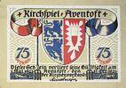 Deutschland, Deutsches Reich 75 Pfennig 1 x Notgeldschein, Aventoft Schleswig-Holstein -