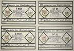 1, 2 Mk. 25,50 Pfennig 1921 Deutschland, Deutsches Reich 4 x Notgeldschein, Kampen auf Sylt, Ferienkolonie Vogelkoje, Schleswig-Holstein I bis II+