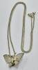 Silberschmuck 925er Silber vintage Filigranes Silberkette Schmeterling Anhänger 925er Silber -