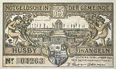 Deutschland, Deutsches Reich 75 Pfennig 1 x Notgeldschein, Stadt Husby in Angeln -