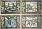 Deutschland, Deutsches Reich 4 x 50 Pfennig 4 x Notgeldschein, Stadt Lütjenburg, de Bottermelkskrieg -