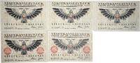 Deutschland, Deutsches Reich 5 x 50 Pfennig 5 x Notgeldschein, Stadt Lübeck -