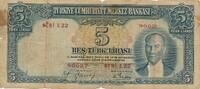 Türkei Türkiye 5 Lira Türk Lirasi 1959 Bes Türk lirasi Türkiye Cumhuriye... 50,00 EUR Differenzbesteuert nach §25a UStG zzgl. 3,00 EUR Versand