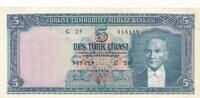 Türkei Türkiye 5 Lira Türk Lirasi 1961 Bes Türk lirasi Türkiye Cumhuriye... 95,00 EUR Differenzbesteuert nach §25a UStG zzgl. 3,00 EUR Versand