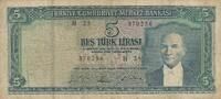Türkei Türkiye 5 Türk Lira Lirasi 1965 Bes Türk lirasi Türkiye Cumhuriye... 45,00 EUR Differenzbesteuert nach §25a UStG zzgl. 3,00 EUR Versand