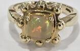 Goldschmuck Opalschmuck Opal Ring 10K 416 er Gold Damenring Opalring -
