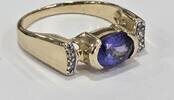 Goldschmuck 14K 585er Gold Tansanit Ring Goldring Tansanitring -