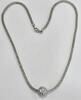 Silberschmuck 925er Silber Schlauchkette 925er Silber Kette Collier mit Anhänger -