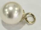Perlenschmuck Akoya Perlen 14 Karat 585 er Gold Anhänger mit Perle Gelbgold -