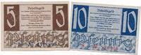 Deutschland BRD 5 und 10 Pfennig Württemberg-Hohenzollern, ohne Stern Serie B -