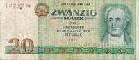 Deutschland DDR 20 Deutsche Mark Banknote -