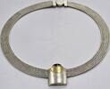 Unikat Silberschmuck 925er Silber Kette 925er Silber Halskette Collier Silbercolliermit Granat bicolor -