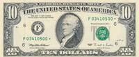 USA - Vereinigte Staaten v. Amerika $ 10 Dollars Banknote Atlanta -