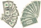 USA - Vereinigte Staaten v. Amerika 9 * $ 1 Dollar Banknote F, san francisco, neun folgende Serien Nummer -
