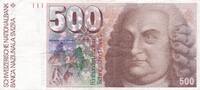 500 Franken 1992 Schweiz Banknote, Albrecht von Haller II-