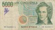 Italien 5000 Lire Banknote -