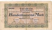 Königssteele Westfalen Essen Hundertausend Mark Gutschein des Amtes -