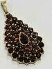 Goldschmuck Granatschmuck 8 Karat 333er Gold Anhänger Granat Granatanhänger -