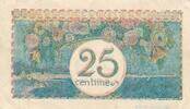 Frankfreich 25 Centimens Banknote -