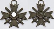 3. Reich, Deutschland, Wehrmacht 2. Weltkrieg Militaria Ehrenzeichen Kriegsverdienstkreuz Kreuz mit Schwertern, HK, 2. Klasse -
