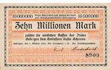 10 Millionen Mark 1923 Deutsches Reich Deutschland Großgeldschein, Sodingen Inflation Wetsfalen III