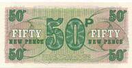 Großbritannien 50 Pence 1972 Banknote unc 4,00 EUR Differenzbesteuert nach §25a UStG zzgl. 3,00 EUR Versand