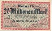 Dresden 20 Millionen Mark Notgeld der Sächsischen Staatsbank -