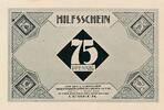 Deutsches Reich, Schleswig-Holstein Lübeck 75 Pfennig Notgeld, Hilfsschein für den 1. Nordischen Briefmarkensammler und Händler Tag -