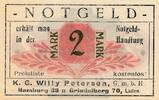 Deutsches Reich Deutschland 2 Mark Notegeld Stadt Neumünster Hamburg, K.G.Willy Petersen -