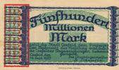 Deutsches Reich Deutschland Rheinland 500 Millionen Mark Großgeldschein, Inflation, Stadt Crefeld -