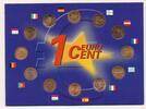 Europa 12x 1 cent Münze aus den ERSTEN 12 EURO-LÄNDERN - im Blister -