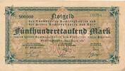 Deutsches Reich Deutschland 500 tausend Mark Großgeldschein, Recklinghausen Inflation Wetsfalen -