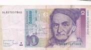 Deutschland BRD 10 Deutsche Mark DM 1993 Standardnote, Serie DL/K III 8,00 EUR Differenzbesteuert nach §25a UStG zzgl. 3,00 EUR Versand