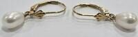 Perlenschmuck Goldschmuck 14K 585er Gold Ohrhänger Ohrringe Perlenohrringe Ohrschmuck -