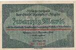 Deutsches Reich Deutschland Bayern 20 Mark Notgeld, Stadt Kempten in Allgäu -