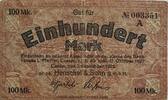Deutschland Deutsches Reich 100 Mark Großnotgeld, Cassel, Henschel & Sohn G.m.b.H., Serie A, Hessen-Nassau -