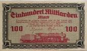Deutschland Deutsches Reich 100 Milliarden Mark Großnotgeld, Cassel, Henschel & Sohn G.m.b.H., Hessen-Nassau -