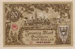 Deutsches Reich Deutschland Württemberg 20 Mark Notgeldschein Stadt Ulm -