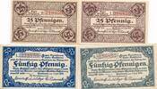 Deutsches Reich Deutschland Niedersachsen 25, 50 Pfennig, 4 Stück Notgeld, Stadt Hannover Handelskammer -