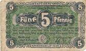 Deutsches Reich Deutschland Niedersachsen 5 Pfennig Notgeld, Stadt Herford -