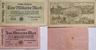 Deutschland Deutsches Reich 1, 10 Milliarden Mark Großnotgeld, Berlin, Deutsche Reichsbahn, 2 Stück lot, HR-19, GH 20 -