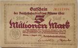 Deutschland Deutsches Reich 5 Millionen Mark Großnotgeld, Reichsbahndirektion Altona, Hamburg -