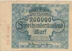 Deutsches Reich Deutschland Rheinland 200 tausend Mark Notgeldschein Thyssen-Hütte Hamborn Duisburg -