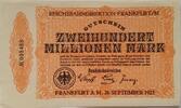 Deutschland Deutsches Reich 200 Millionen Mark Großnotgeld, Reichsbahndirektion Frankfurt Main, Hessen -