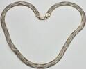 Italien Silberschmuck 925er Silber vintage Kette 925er Silber Kette Collier Silbercollier Tricolor Halskette -