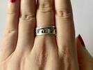 Silberring mit Wellen Motiv Sterling Silber Silberschmuck -