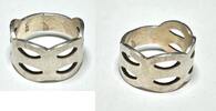 Silberschmuck 925er Silber Geometrischer Ausschnitt Silberring , Silberring -
