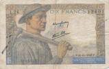 Frankreich 10 Francs Banknote -